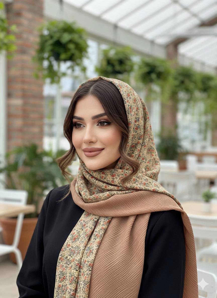 شال برشکا گلدار