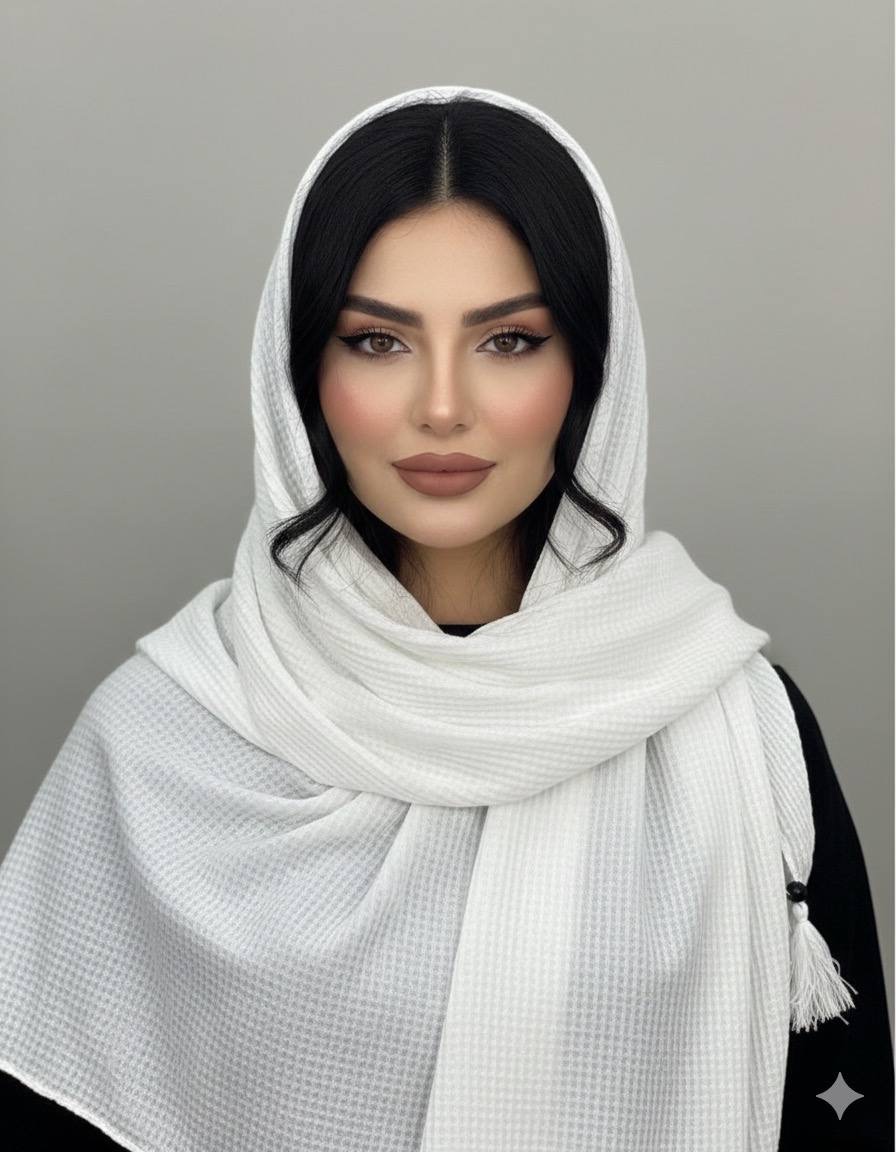 روسری پلیسه نخی