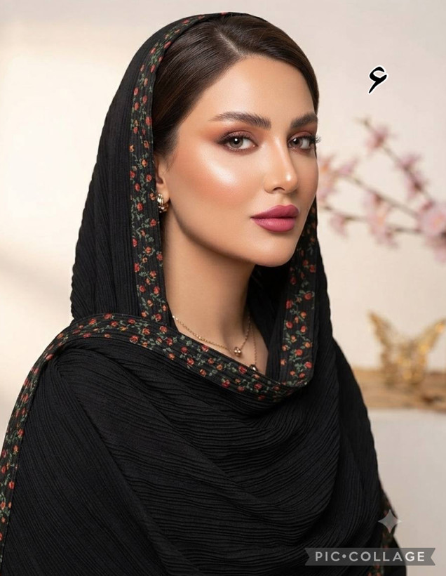 شال مشکی برشکا نخی