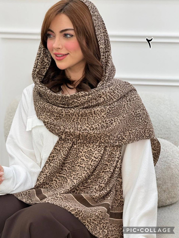 شال برشکا نخی لمه دار