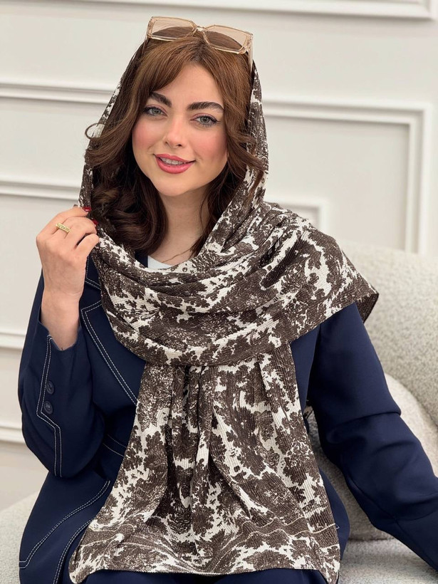 شال برشکا نخی لمه دار