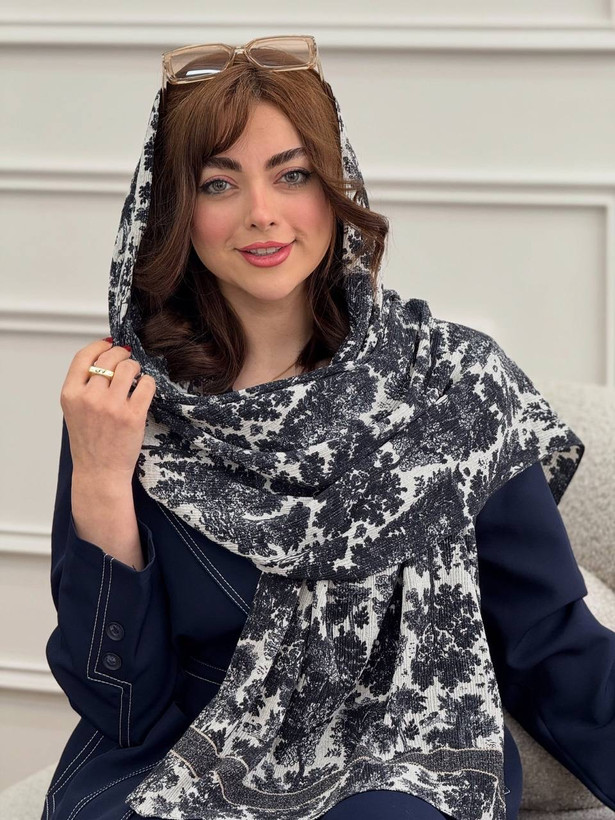 شال برشکا نخی لمه دار