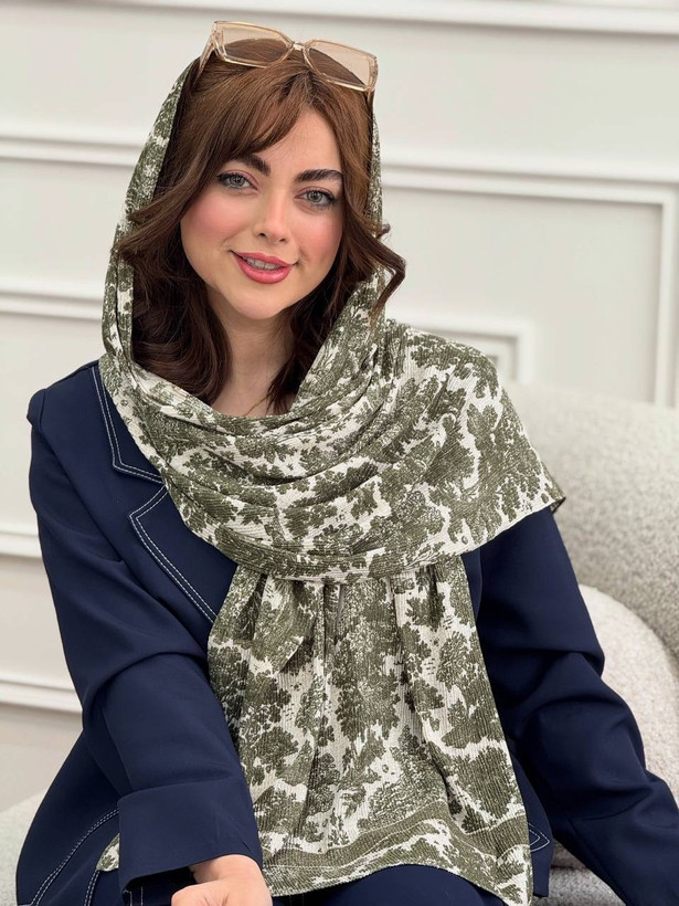 شال برشکا نخی لمه دار