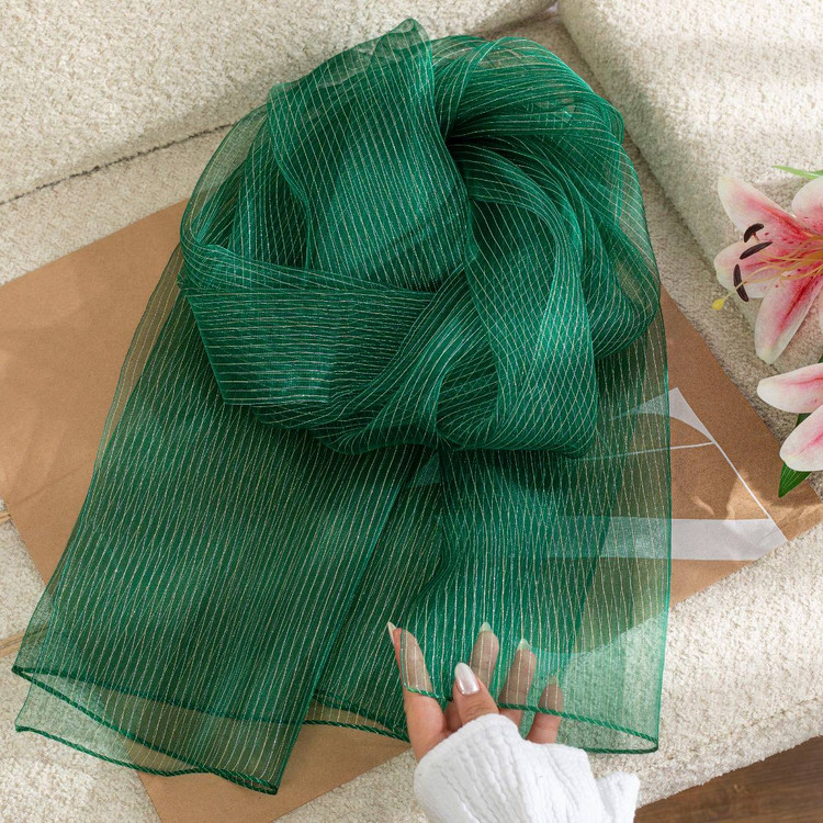 شال حریر ابریشم لمه دار