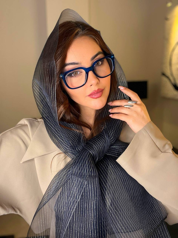 شال حریر ابریشم لمه دار
