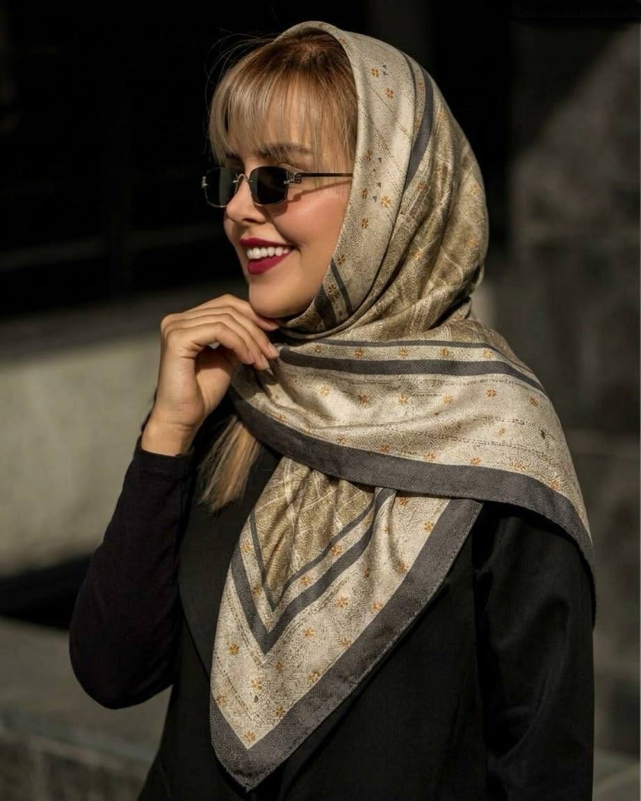 روسری نخی طرحدار